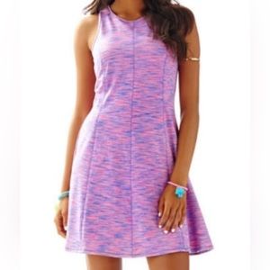 Lilly Pulitzer Women’s Cove Fit and Flare Dress / Pink Space Dye / Size M